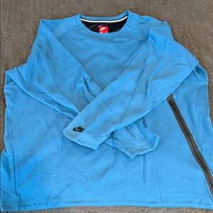 Nike Tech pack Sky Blue Crew Neck Top